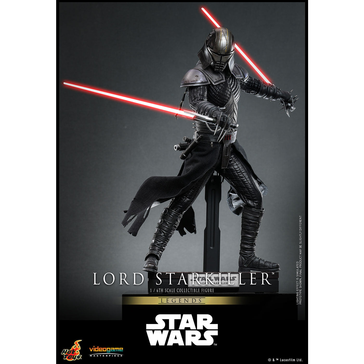 【新品即納】[FIG] ビデオゲーム・マスターピース ロード・スターキラー STAR WARS(スター・ウォーズ) 1/6 完成品 可動フィギュア(VGM#63) ホットトイズ(20250731)