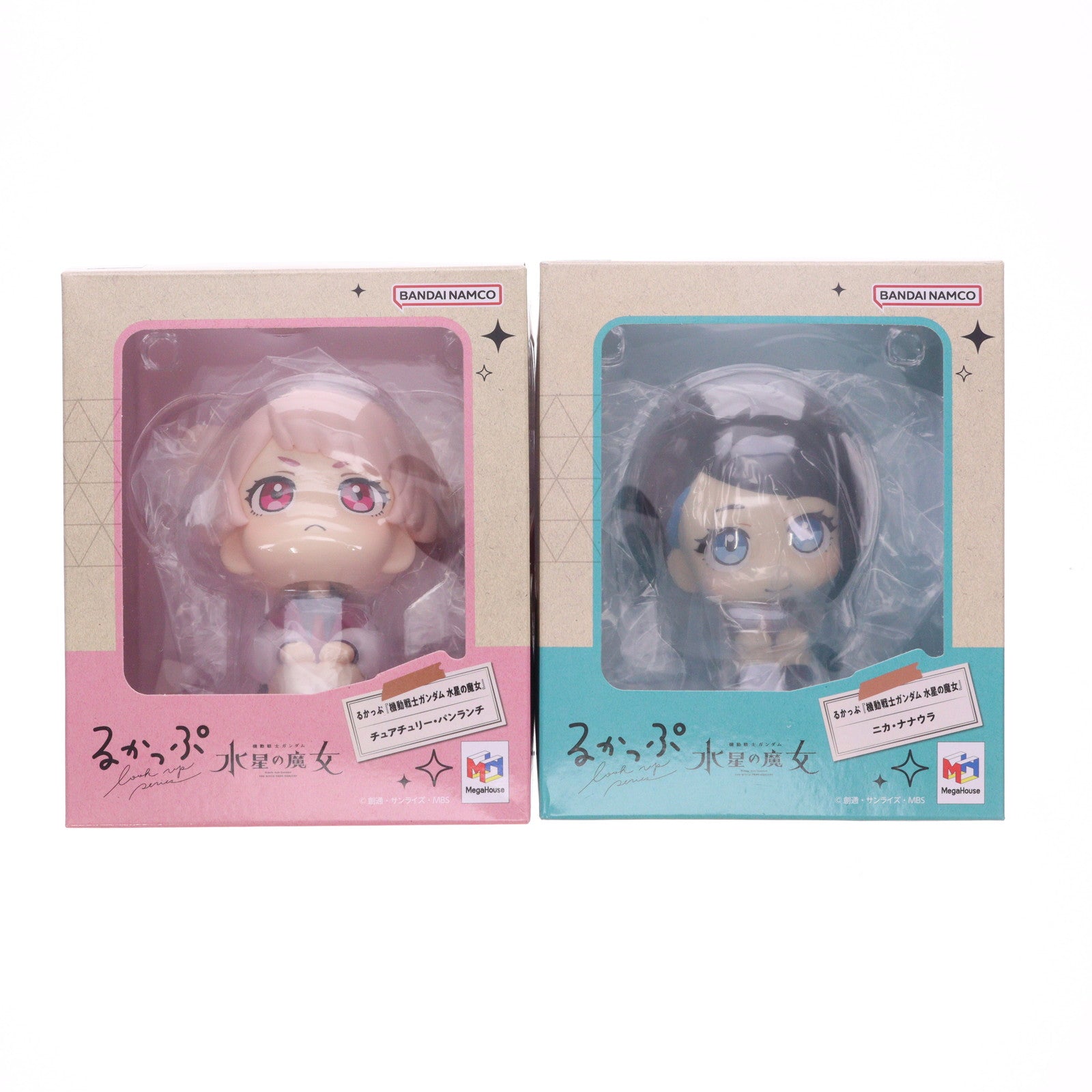 【中古即納】[FIG] プレミアムバンダイ限定特典無し るかっぷ ニカ・ナナウラ&チュアチュリー・パンランチセット 機動戦士ガンダム 水星の魔女 完成品 フィギュア メガハウス(20240131)
