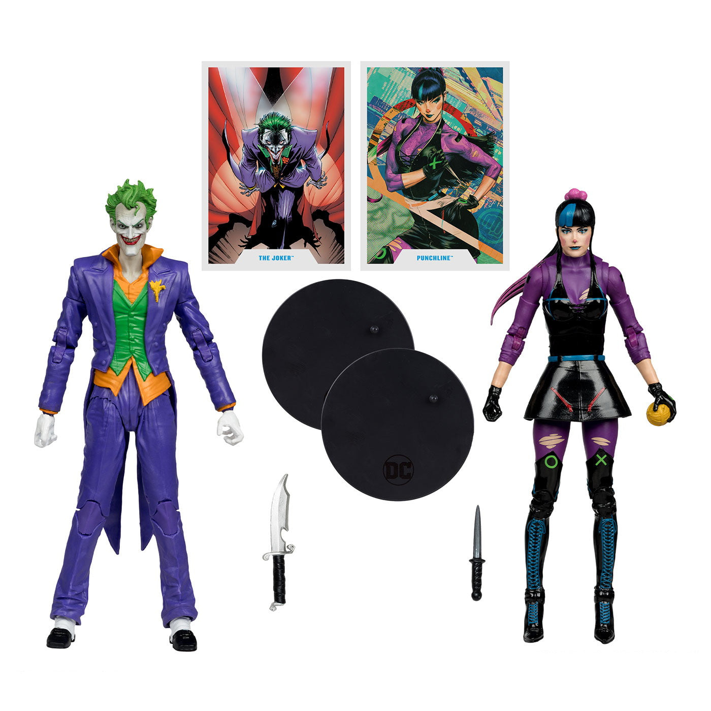 【新品即納】[FIG] DCマルチバース ジョーカー&パンチライン[コミック] DCコミックス 完成品 7インチ・アクションフィギュア マクファーレン・トイズ(2024年7月)
