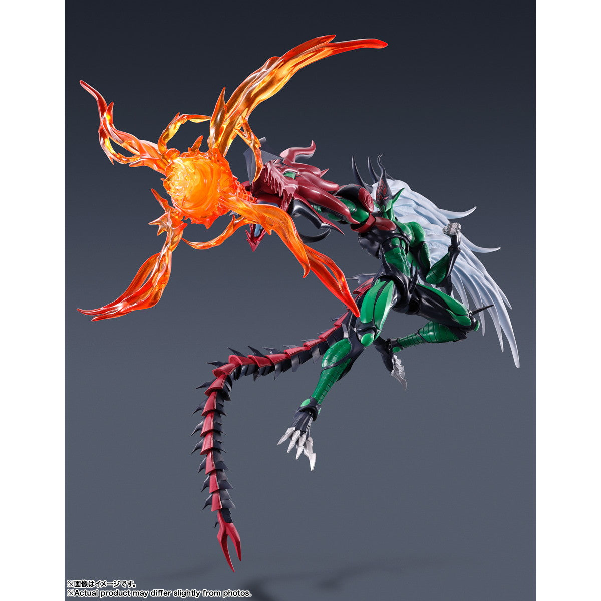 【中古即納】[FIG] S.H.MonsterArts(モンスターアーツ) E・HERO フレイム・ウィングマン 遊☆戯☆王デュエルモンスターズGX 完成品 可動フィギュア バンダイスピリッツ(20241026)