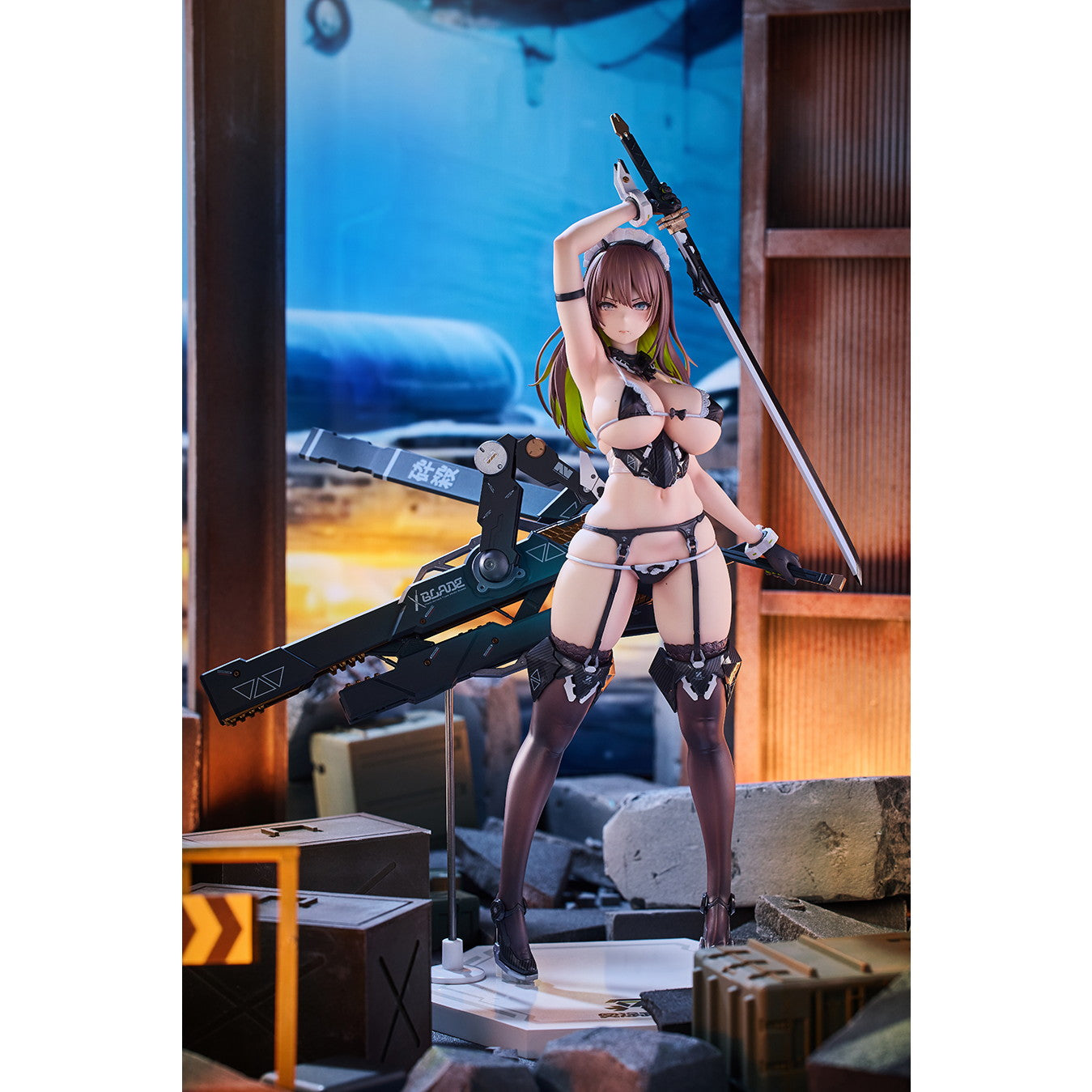 【新品即納】[FIG] ポストカード2種付属 冥途武装: Blade STD ver. illustration by Nidy-2D- Nidy-2D-先生オリジナル「PIXEL PHILIA 18」 1/7 完成品 フィギュア(AX-0306) アルファマックス(20241207)