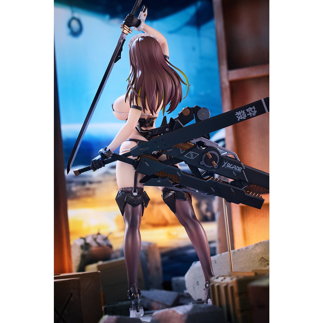 【中古即納】[FIG] ポストカード2種付属 冥途武装: Blade STD ver. illustration by Nidy-2D- Nidy-2D-先生オリジナル「PIXEL PHILIA 18」 1/7 完成品 フィギュア(AX-0306) アルファマックス(20241207)