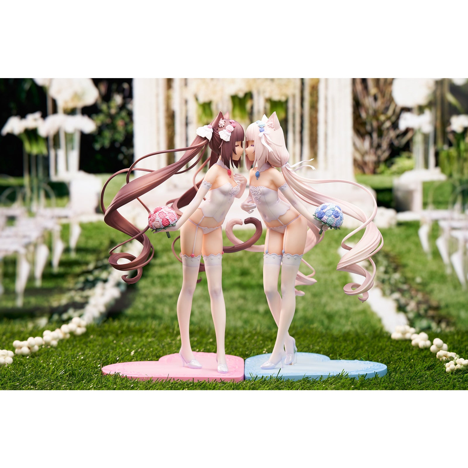 【新品即納】[FIG] アクリルイラストボード付属 ショコラ&バニラ エデンの夢ver. ネコぱら 1/7 完成品 フィギュア APEX(エーペックス)(20250331)