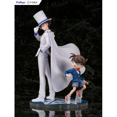 【中古即納】[FIG] 江戸川コナン&怪盗キッド 名探偵コナン 1/7 完成品 フィギュア(AMU-FNX1092) フリュー(20250227)