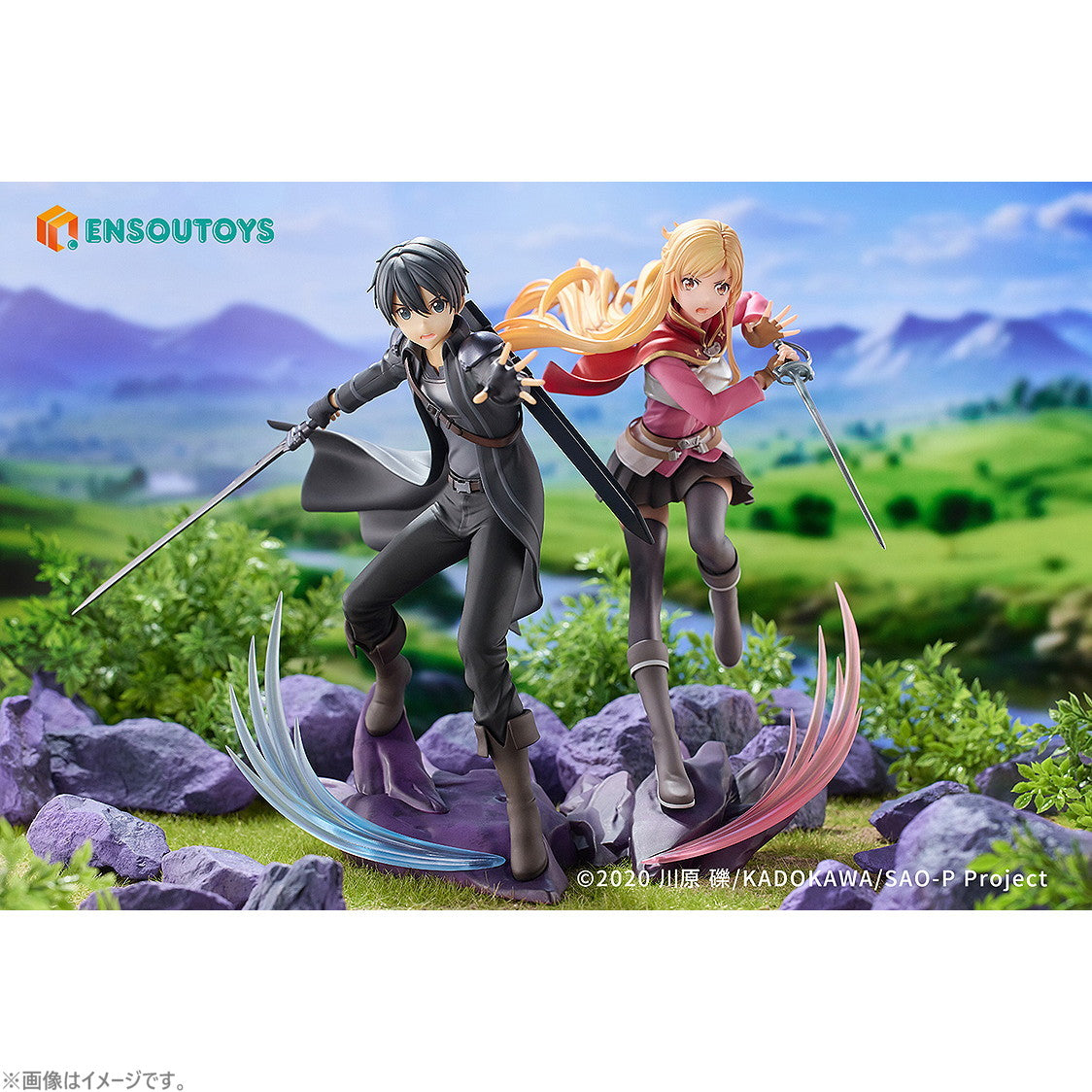 【新品即納】[FIG] キリト&アスナ セット ソードアート・オンライン -プログレッシブ- 冥き夕闇のスケルツォ- 1/7 完成品 フィギュア ENSOUTOYS(エンソウトイズ)(20260220)