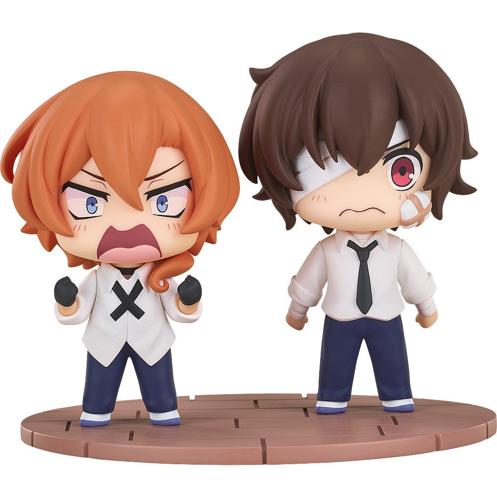 【新品即納】[FIG] デフォルメフィギュア 太宰治&中原中也(だざいおさむ&なかはらちゅうや) 十四歳Ver. 文豪ストレイドッグス わん! 完成品 フィギュア グッドスマイルアーツ上海(20241130)