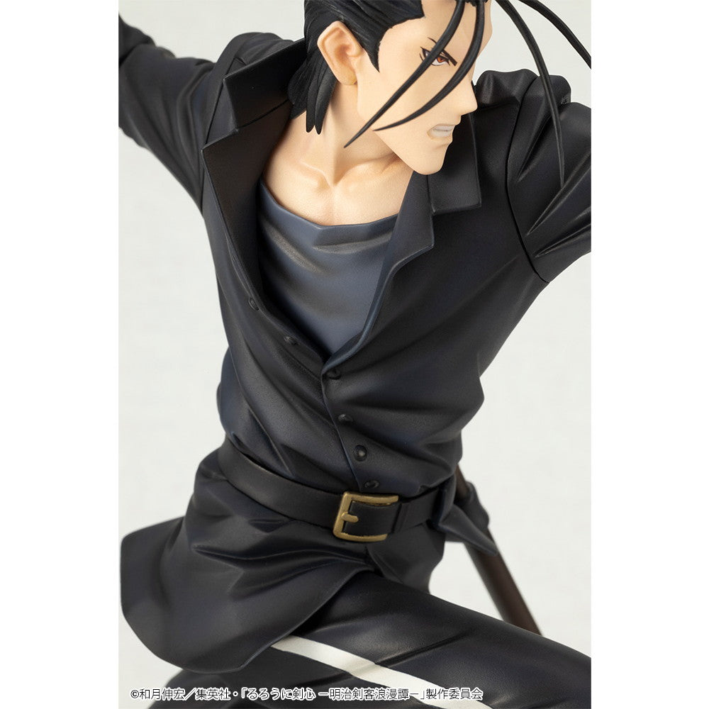 【中古即納】[FIG] ARTFX J 斎藤一(さいとうはじめ) るろうに剣心 -明治剣客浪漫譚- 1/8 完成品 フィギュア(PV170) コトブキヤ(20250131)