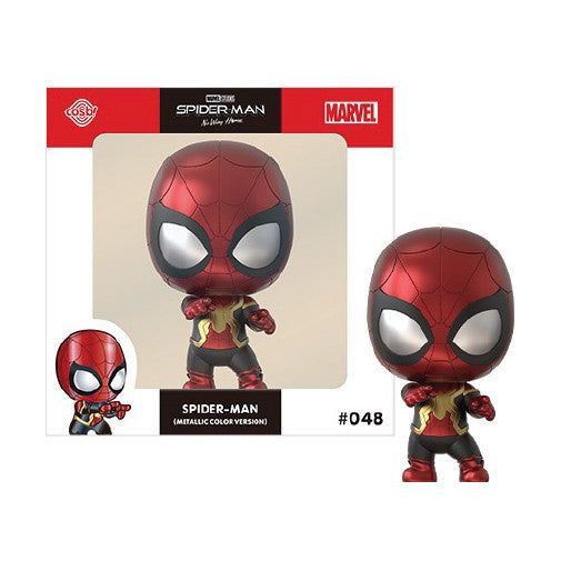 【新品即納】[FIG] コスビ マーベル・コレクション #048 スパイダーマン(メタリック・カラー版) [映画『スパイダーマン:ノー・ウェイ・ホーム』] 完成品 フィギュア(CBX MVL#048) ホットトイズ(20240731)