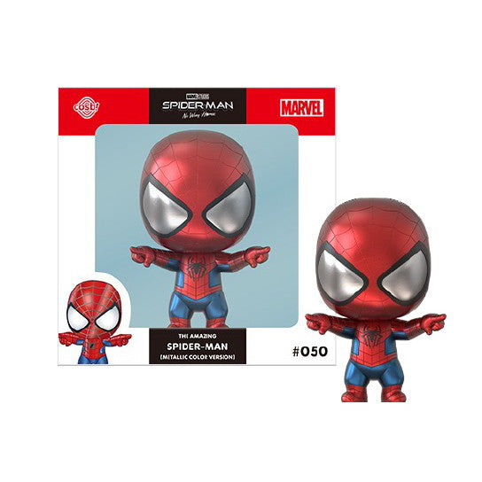 【新品即納】[FIG] コスビ マーベル・コレクション #050 アメイジング・スパイダーマン(メタリック・カラー版) [映画『スパイダーマン:ノー・ウェイ・ホーム』] 完成品 フィギュア(CBX MVL#050) ホットトイズ(20240731)