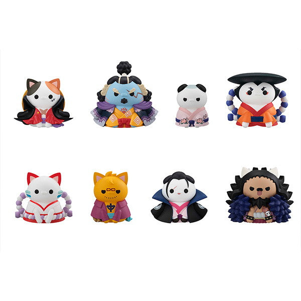 【新品即納】[FIG][BOX] (再販) MEGA CAT PROJECT ニャンピースニャーン! ルフィとワノ国編でござる ONE PIECE(ワンピース) フィギュア(8個) メガハウス(20241031)