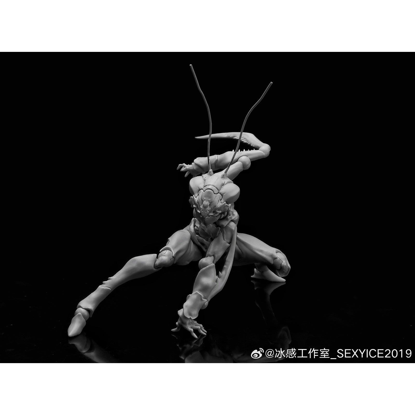 新品即納】[FIG]蟲 VERMIN シリーズ 実験体 B0127 カマキリ 1/12 完成  