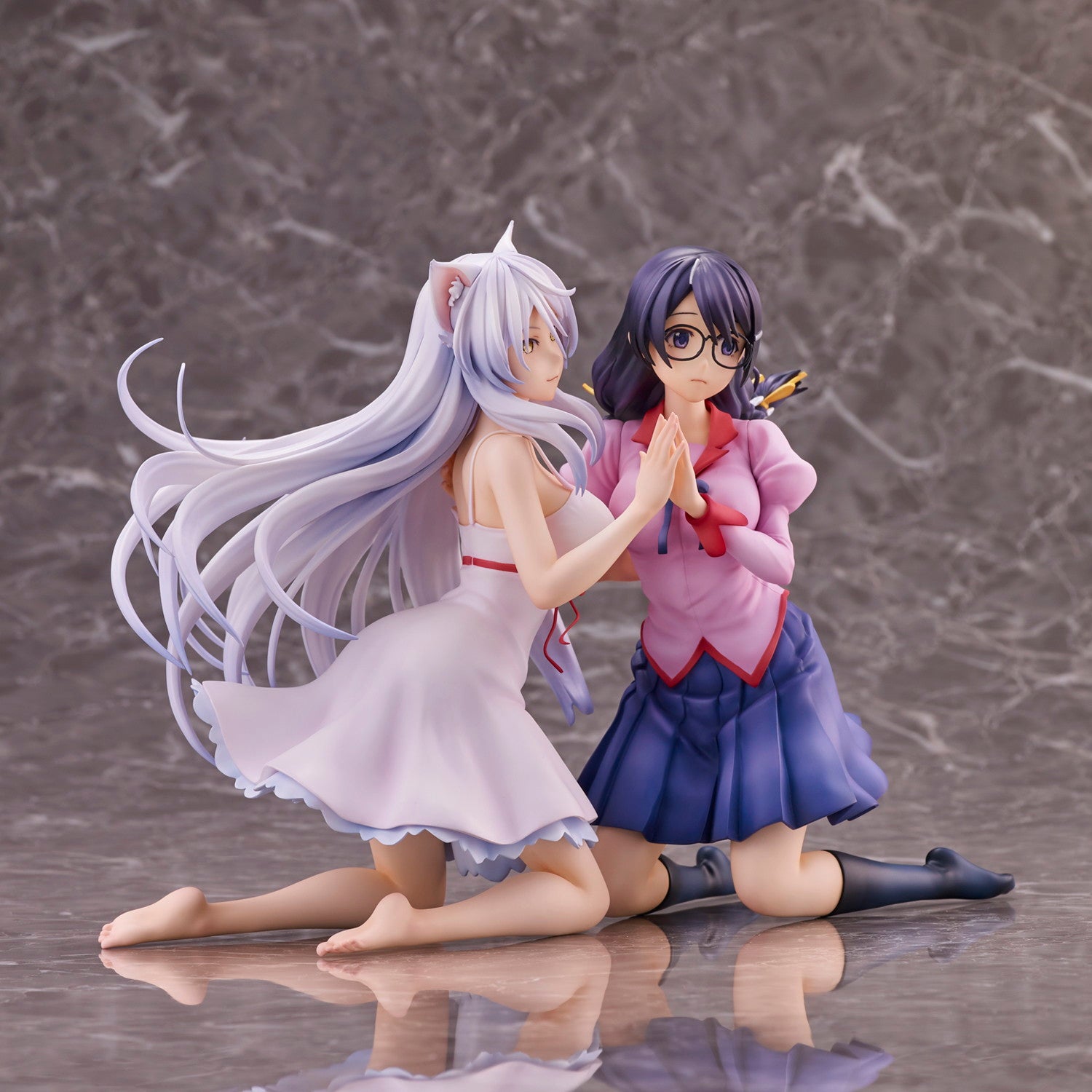 【新品即納】[FIG] (再々販)羽川翼2体セット(はねかわつばさ) 猫物語 完成品 フィギュア ユニオンクリエイティブ(20241231)