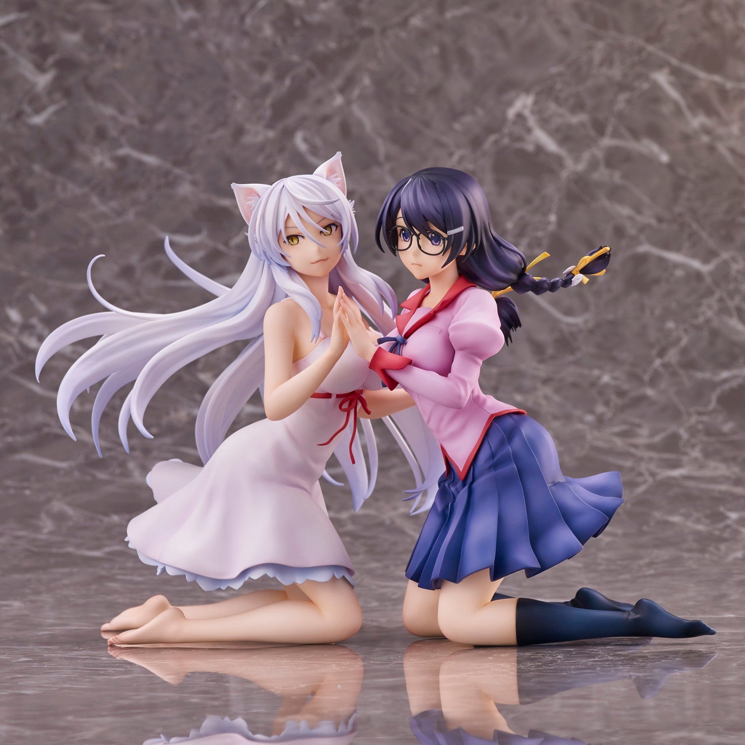 【新品即納】[FIG] (再々販)羽川翼2体セット(はねかわつばさ) 猫物語 完成品 フィギュア ユニオンクリエイティブ(20241231)