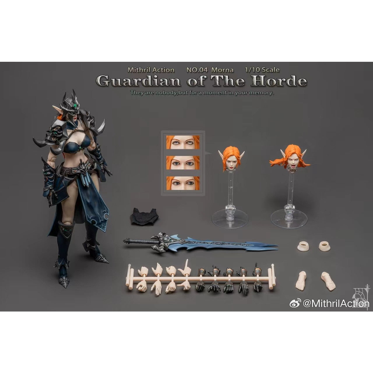 Mithril Action 守護者シリーズ NO.04 モーナ 1/10 Mithril Action 守護者シリーズ NO.04 モーナ 1/10 スケール