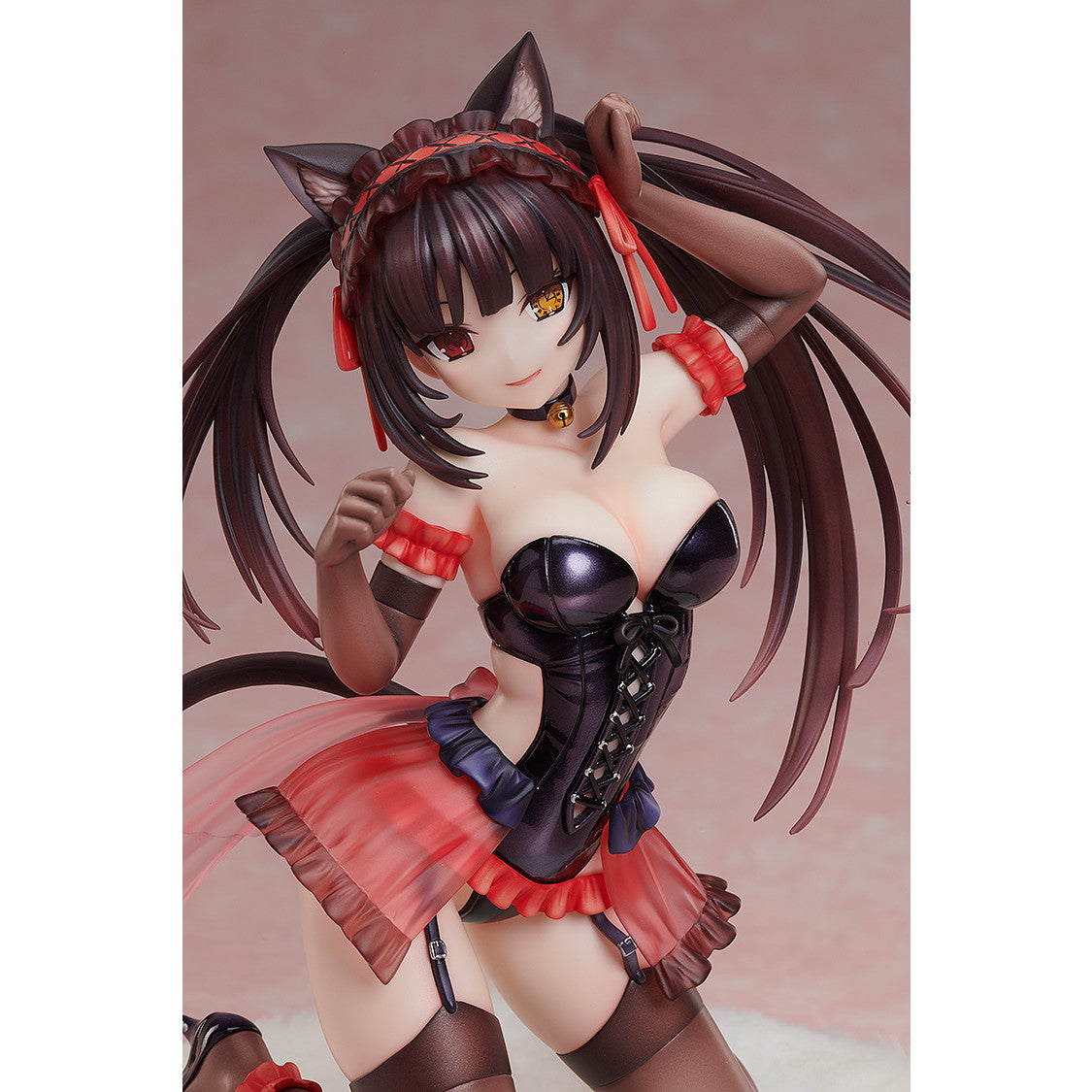 【中古即納】[FIG] 『デート・ア・バレット』原作版 時崎狂三(ときさきくるみ) 猫耳ver. 1/7 完成品 フィギュア KADOKAWA(カドカワ)(20250228)