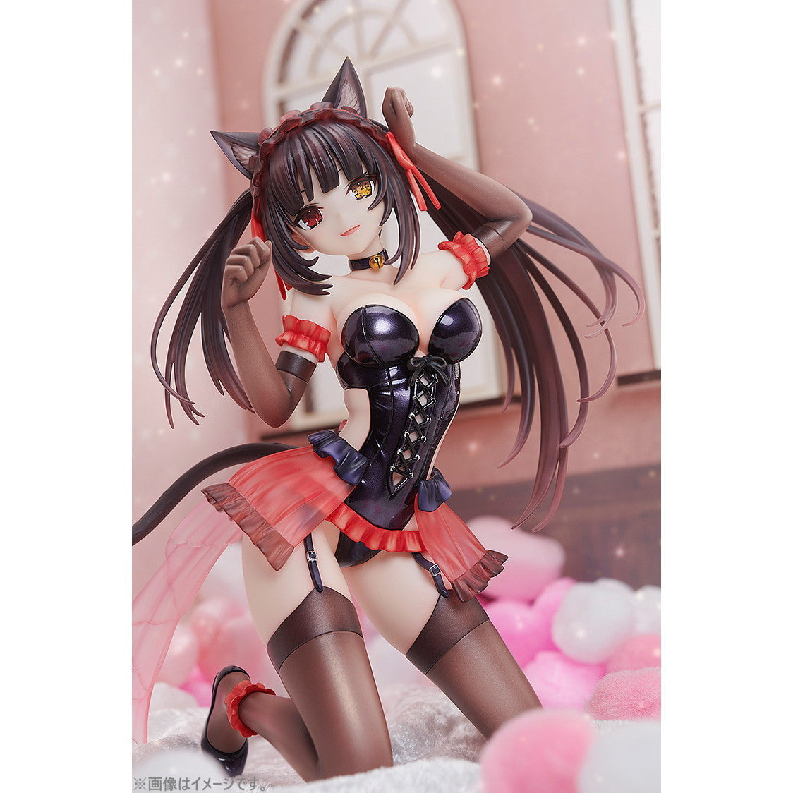 【中古即納】[FIG] 『デート・ア・バレット』原作版 時崎狂三(ときさきくるみ) 猫耳ver. 1/7 完成品 フィギュア KADOKAWA(カドカワ)(20250228)