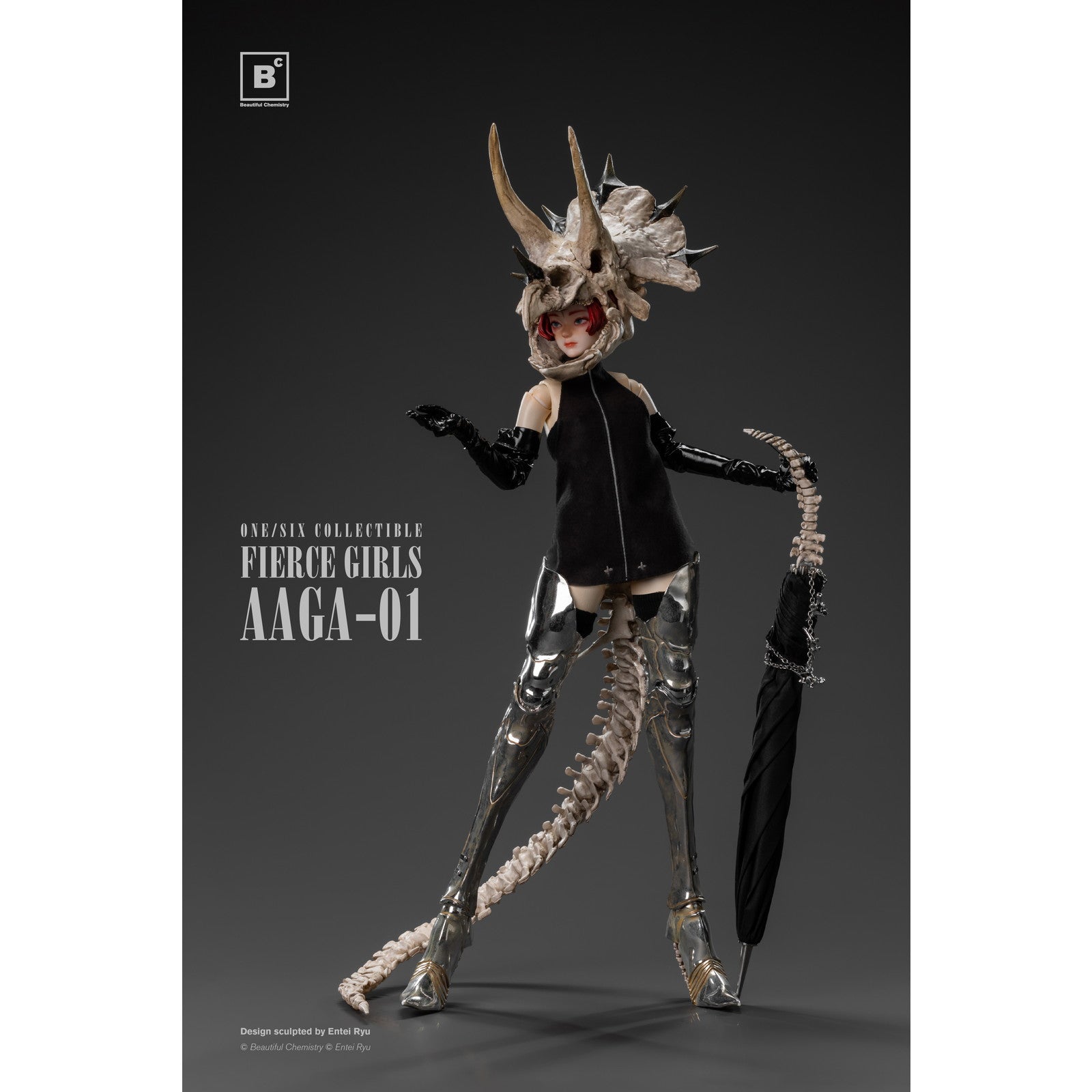 【新品即納】[FIG] Beautiful Chemistry Fierce Girls Series BONE GIRL/ TRICERATOPS(トリケラトプス) 1/6 完成品 可動フィギュア(AAGA-01) Underverse(アンダーバース)(20250331)