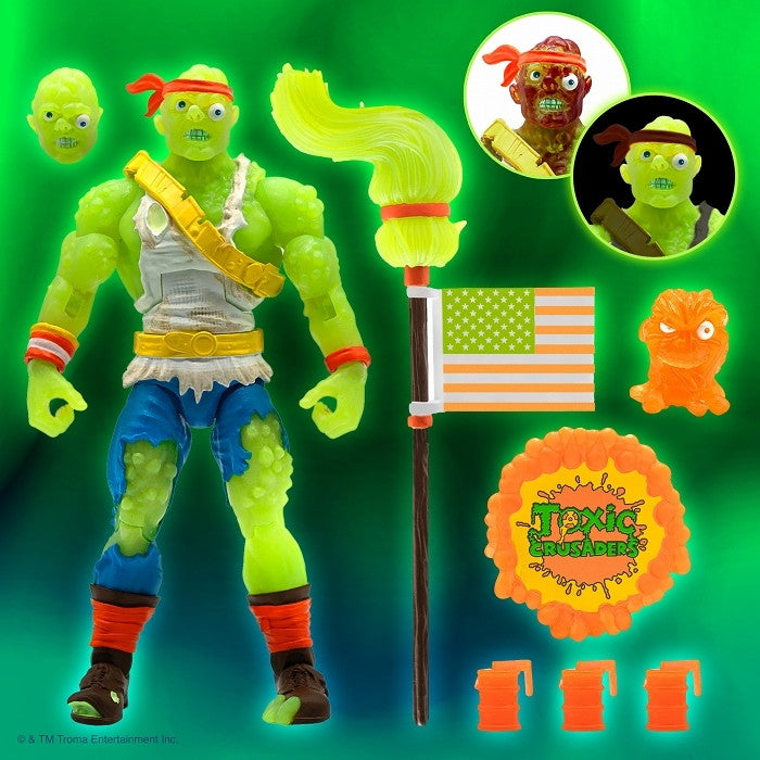 【新品即納】[FIG] (再販) トキシー(メルヴィン) レディオアクティブレッドレイジ 悪魔の毒々モンスター 毒々あにめいしょん 完成品 アルティメイト 7インチ アクションフィギュア スーパー7(20240831)