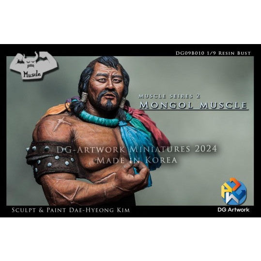 【新品即納】[FIG] マッスルシリーズ モンゴル マッスル(バスト) 1/9 レジン製組立キット フィギュア(DG09B010) DG Artwork(DGアートワーク) (20240731)