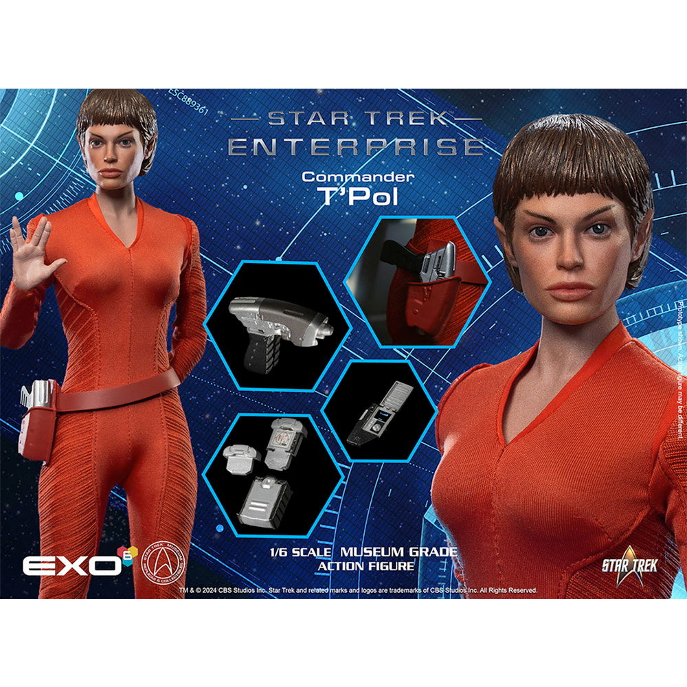 【新品即納】[FIG] NX-01 エンタープライズ 副長 トゥポル STAR TREK:ENTERPRISE(スター・トレック エンタープライズ) 1/6 完成品 ハイパーリアリスティックアクションフィギュア(EXO-01-042) EXO-6(20241231)