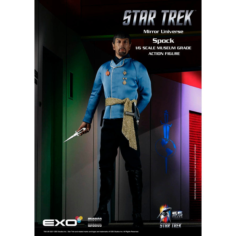 【新品即納】[FIG] (再々販) 鏡像世界のMr.スポック STAR TREK:TOS(スタートレック) イオン嵐の恐怖 1/6 完成品 ハイパーリアリスティックアクションフィギュア(EXO-01-029) EXO-6(20240731)