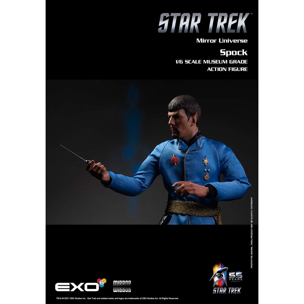 【新品即納】[FIG] (再々販) 鏡像世界のMr.スポック STAR TREK:TOS(スタートレック) イオン嵐の恐怖 1/6 完成品 ハイパーリアリスティックアクションフィギュア(EXO-01-029) EXO-6(20240731)