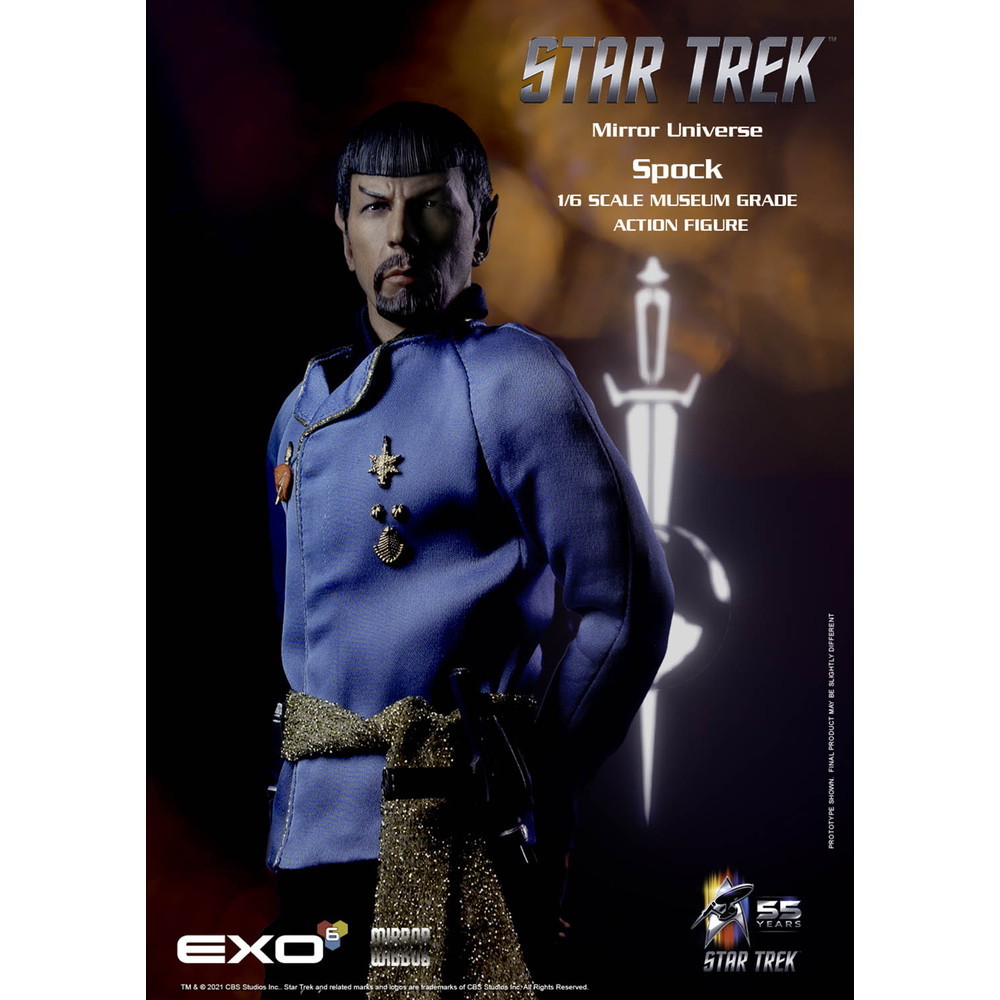 【新品即納】[FIG] (再々販) 鏡像世界のMr.スポック STAR TREK:TOS(スタートレック) イオン嵐の恐怖 1/6 完成品 ハイパーリアリスティックアクションフィギュア(EXO-01-029) EXO-6(20240731)