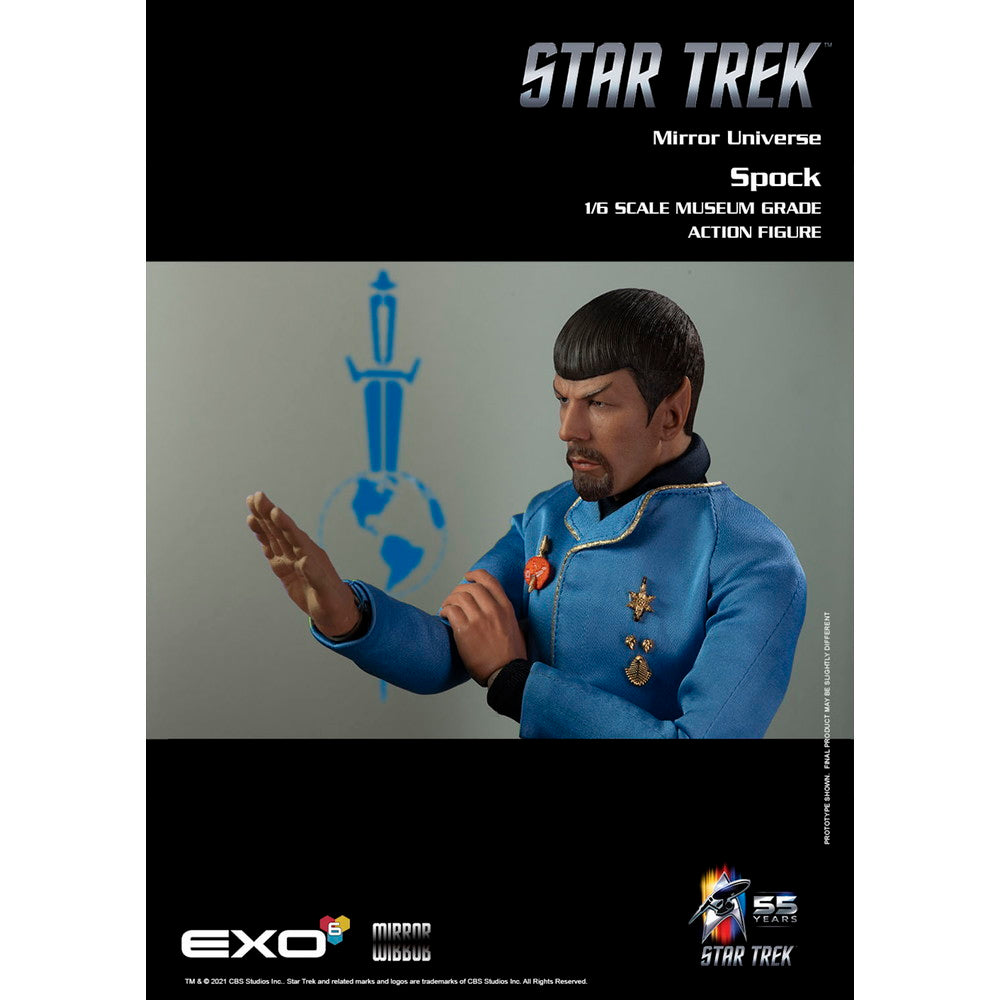 【新品即納】[FIG] (再々販) 鏡像世界のMr.スポック STAR TREK:TOS(スタートレック) イオン嵐の恐怖 1/6 完成品 ハイパーリアリスティックアクションフィギュア(EXO-01-029) EXO-6(20240731)