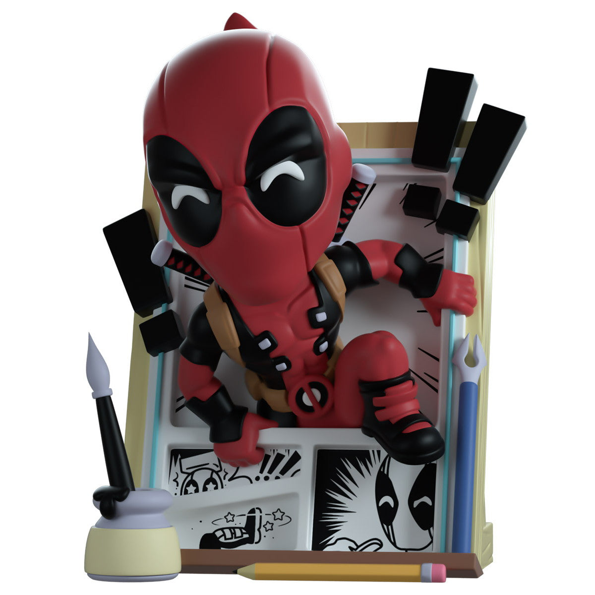 予約安心出荷】[FIG]デッドプール(Deadpool #1 ヴァリアントカバーVer.) マーベルコミックス 完成品 ビニールフィギュア  Youtooz(ユートゥーズ)