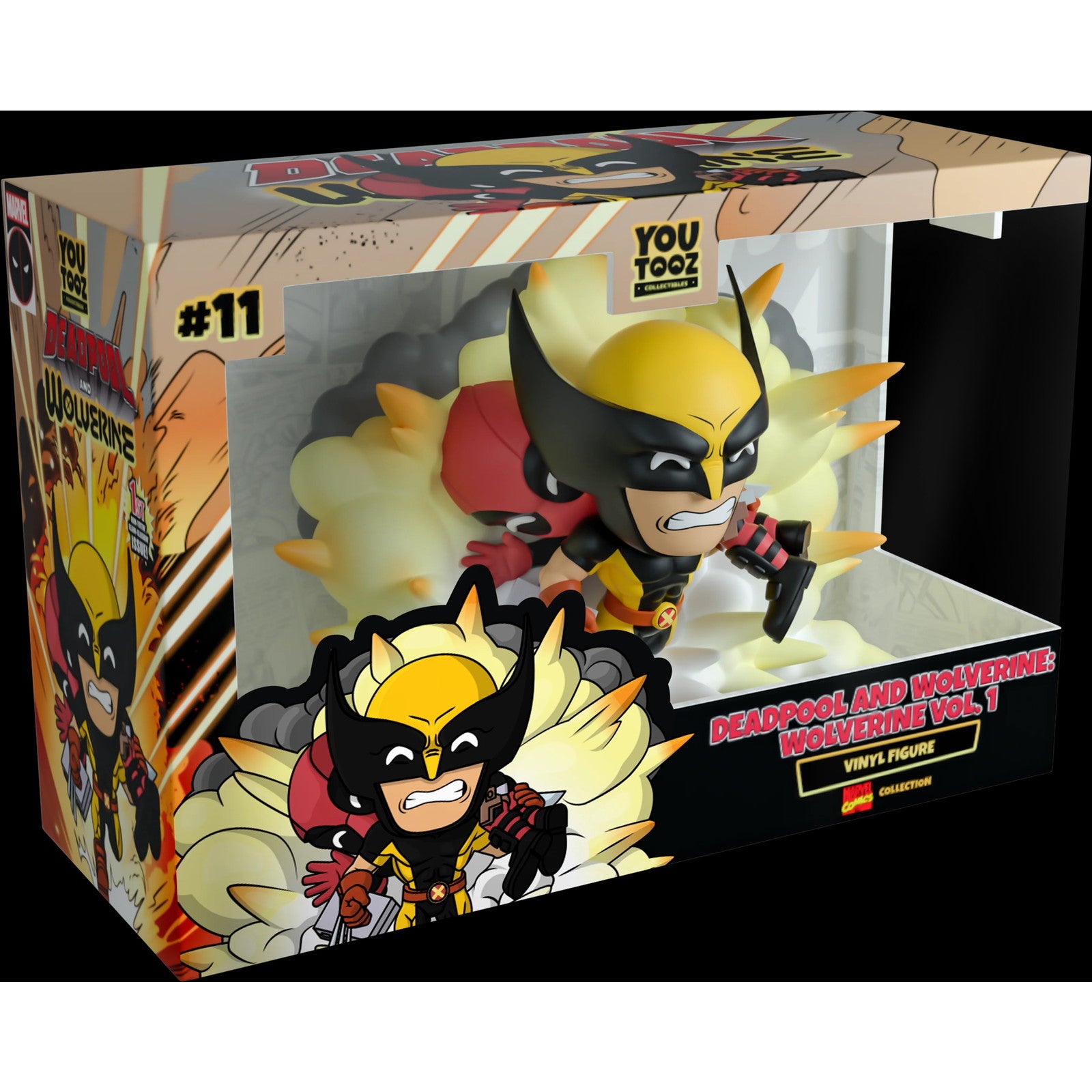 【新品即納】[FIG] デッドプール & ウルヴァリン(Deadpool and Wolverine Vol. 1 カバーVer.) マーベルコミックス 完成品 ビニールフィギュア Youtooz(ユートゥーズ)(20241231)