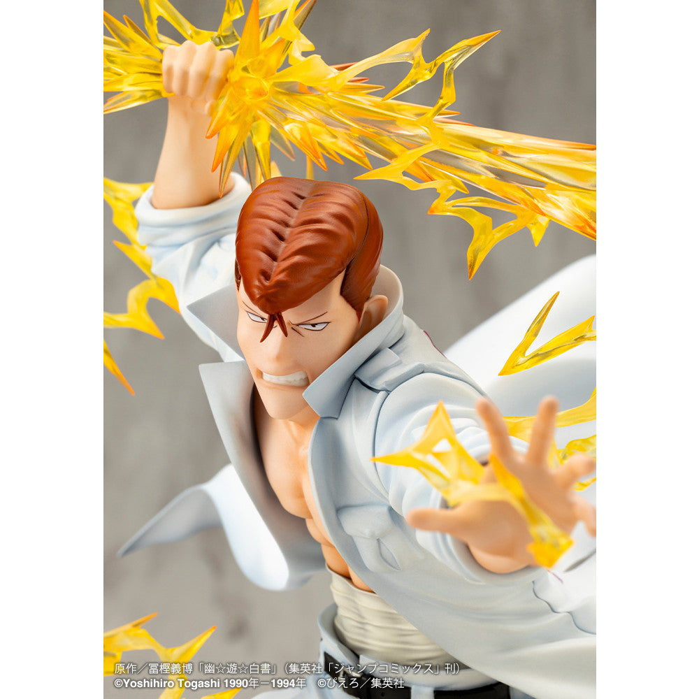 【中古即納】[FIG] ARTFX J 桑原和真(くわばらかずま) Ver.2 幽☆遊☆白書 1/8 完成品 フィギュア(PV210) コトブキヤ(20250312)