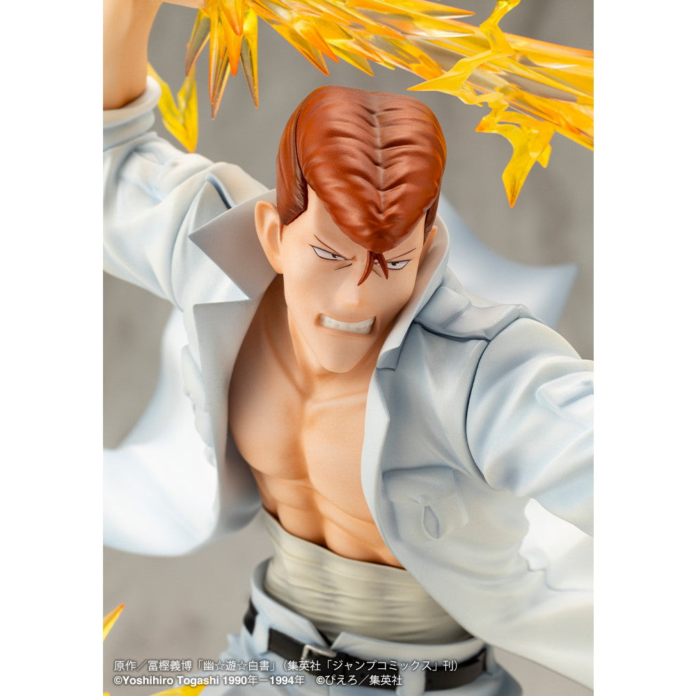 【中古即納】[FIG] ARTFX J 桑原和真(くわばらかずま) Ver.2 幽☆遊☆白書 1/8 完成品 フィギュア(PV210) コトブキヤ(20250312)