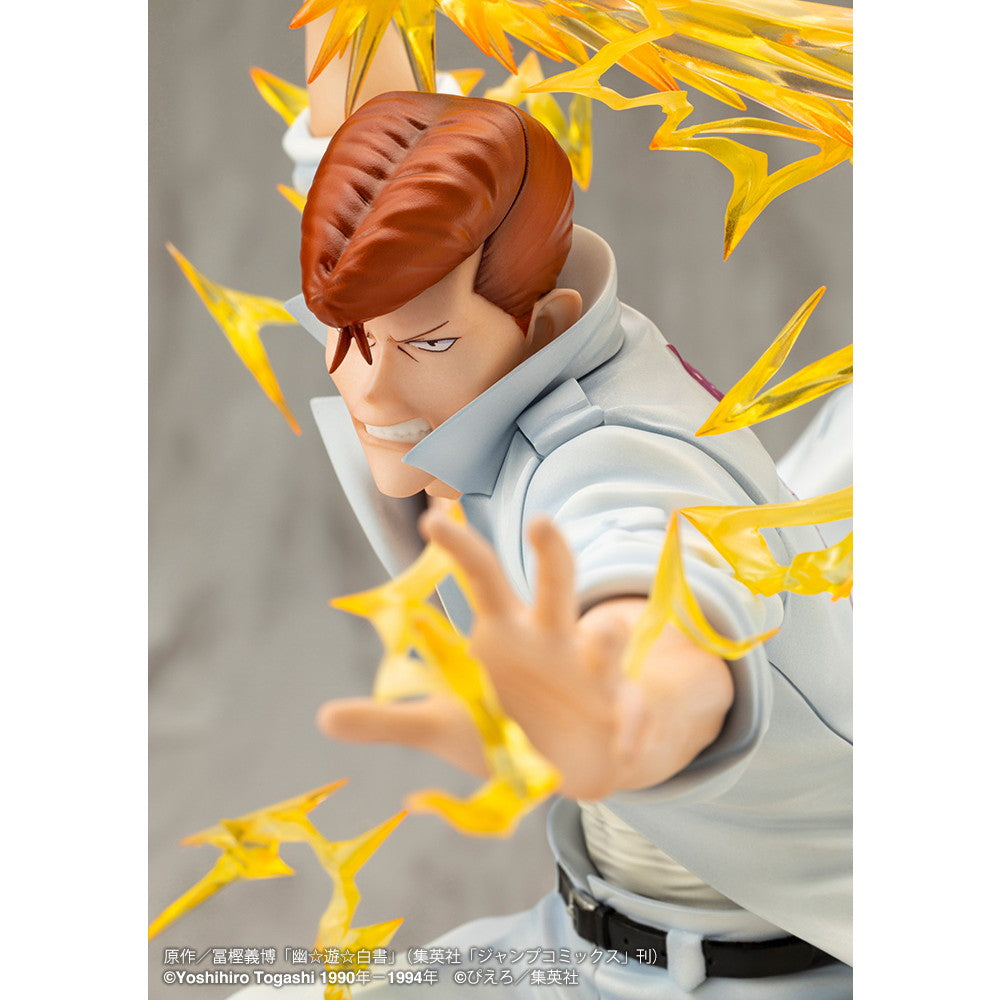 【中古即納】[FIG] ARTFX J 桑原和真(くわばらかずま) Ver.2 幽☆遊☆白書 1/8 完成品 フィギュア(PV210) コトブキヤ(20250312)
