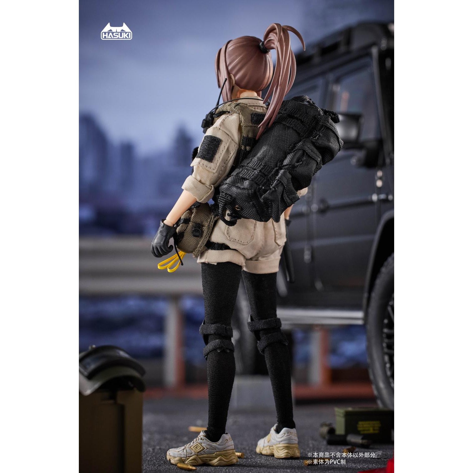 【新品即納】[FIG] 1/12 可動フィギュア用 CS015 タクティカルショルダーバッグ フィギュア用アクセサリ HASUKI(ハスキ)(20250531)