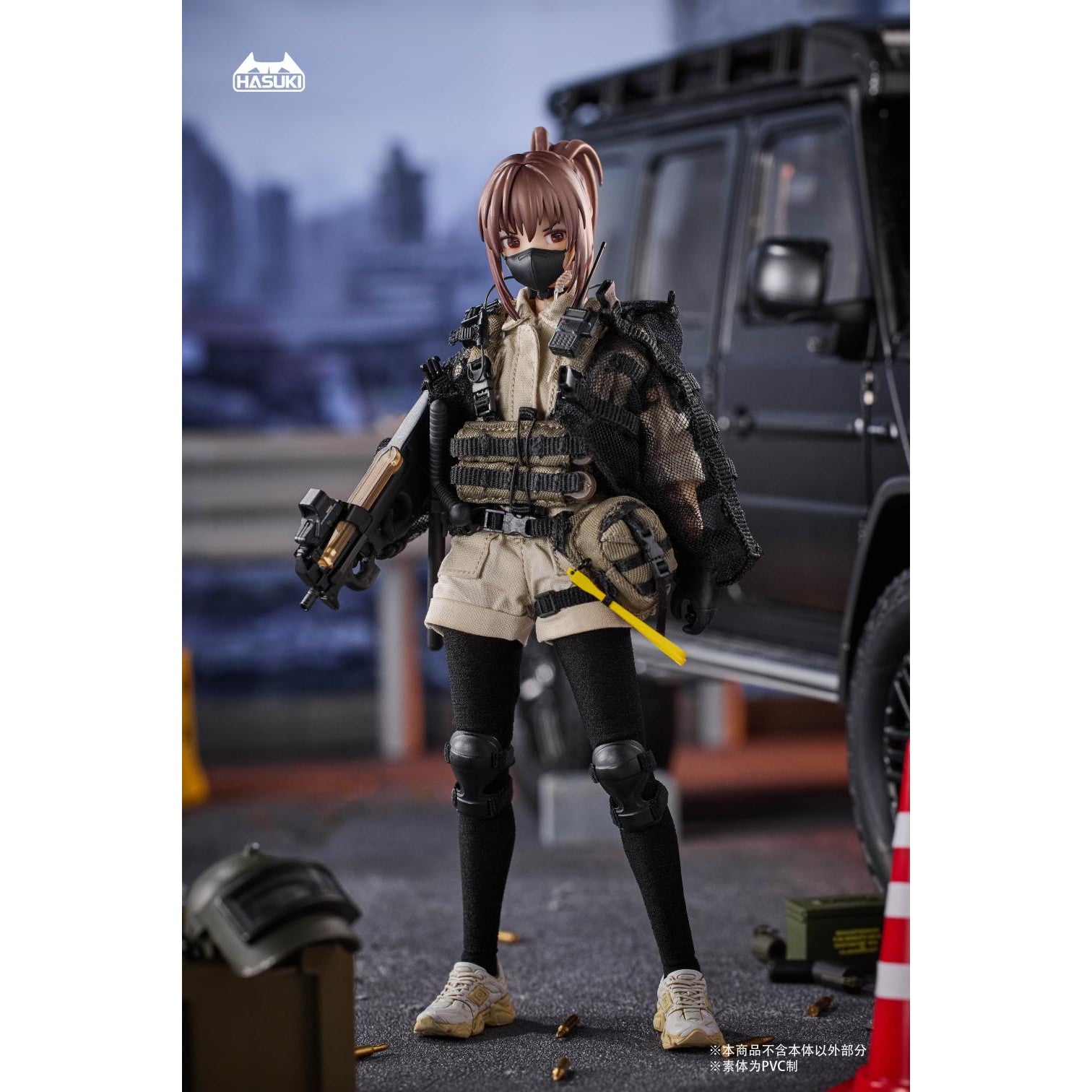 【新品即納】[FIG] POCKET ART シリーズ CS016 タクティカルギリースーツ 1/12 フィギュア用アクセサリ HASUKI(ハスキ)(20250531)