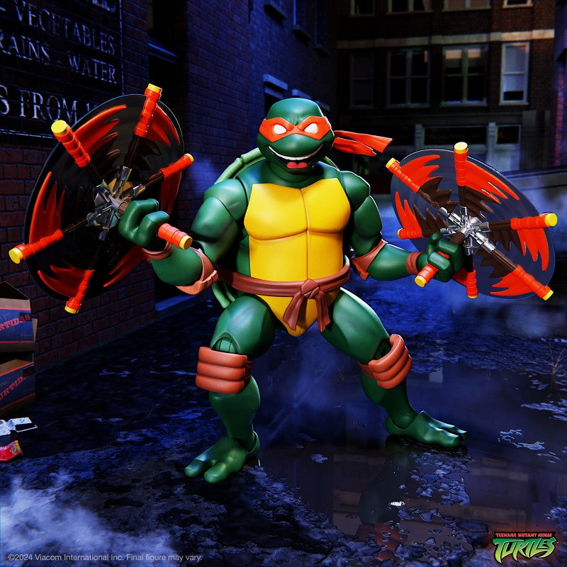 【新品即納】[FIG] ミケランジェロ(2003 Ver.) ティーンエイジ・ミュータント・ニンジャ・タートルズ TMNT wave 12 完成品 アルティメイト 7インチ アクションフィギュア スーパー7(20250331)