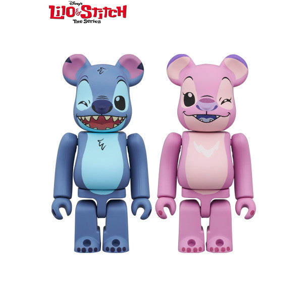 【新品即納】[FIG] BE@RBRICK(ベアブリック) STITCH & ANGEL(スティッチ&エンジェル) 2PCS SET Lilo & Stitch: The Series 完成品 可動フィギュア メディコム・トイ(20241019)
