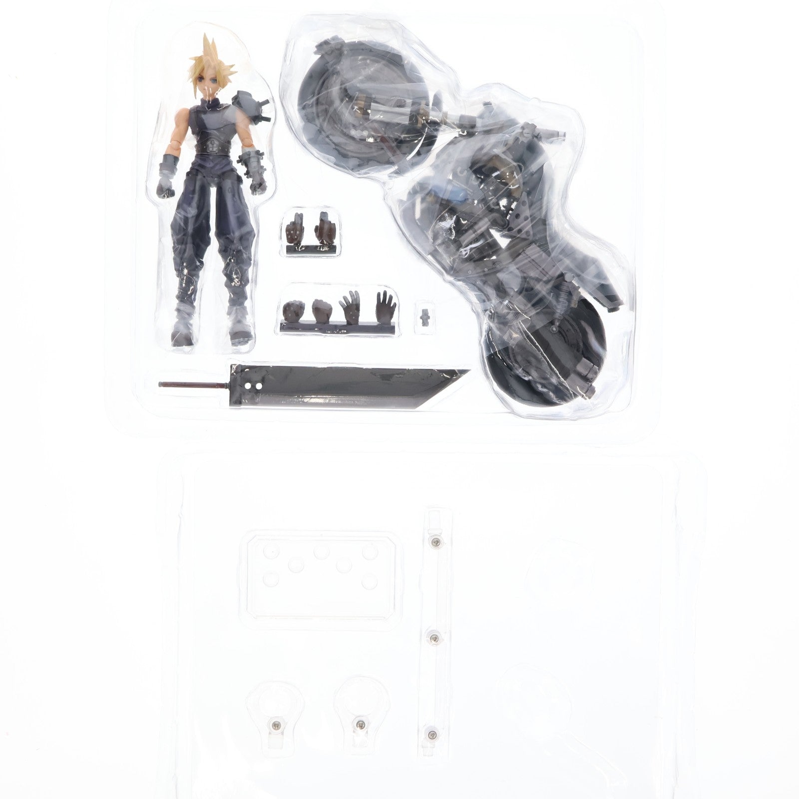 【中古即納】[FIG] BRING ARTS(ブリングアーツ) クラウド・ストライフ&ハーディ=デイトナ FINAL FANTASY VII(ファイナルファンタジー7) 完成品 可動フィギュア スクウェア・エニックス(20250531)