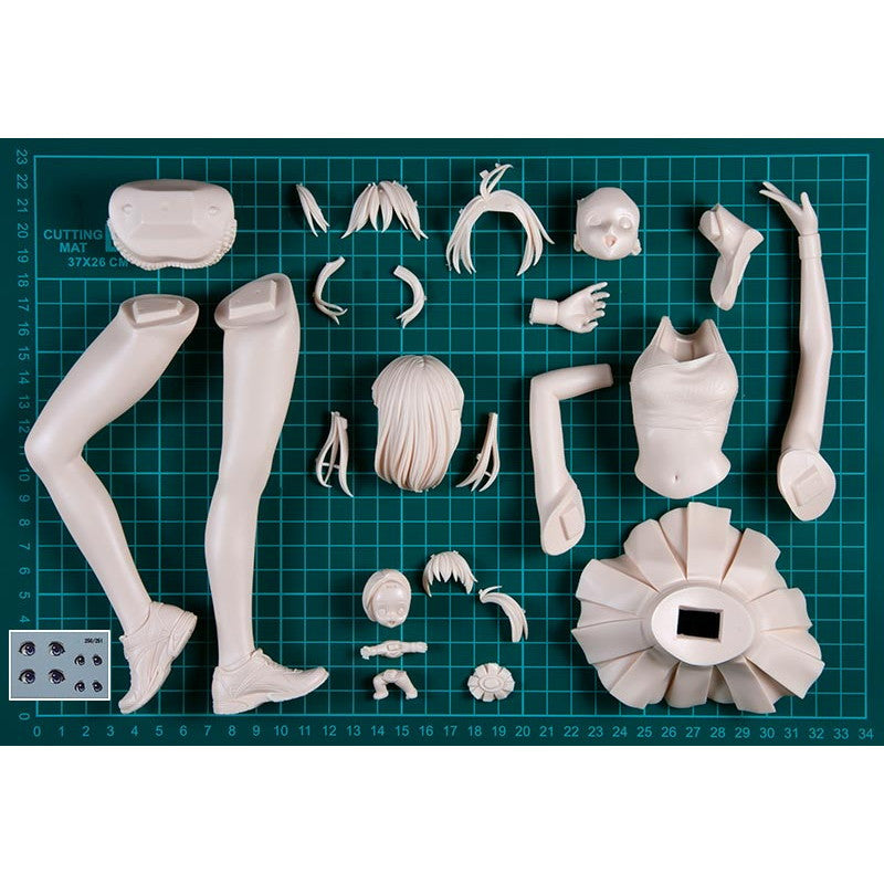 【新品即納】[FIG] No.251 やすみちゃんチアリーダー'24 成形色フレッシュ 1/5.5 レジンキャストキット フィギュア クルシマ製作所(20240731)