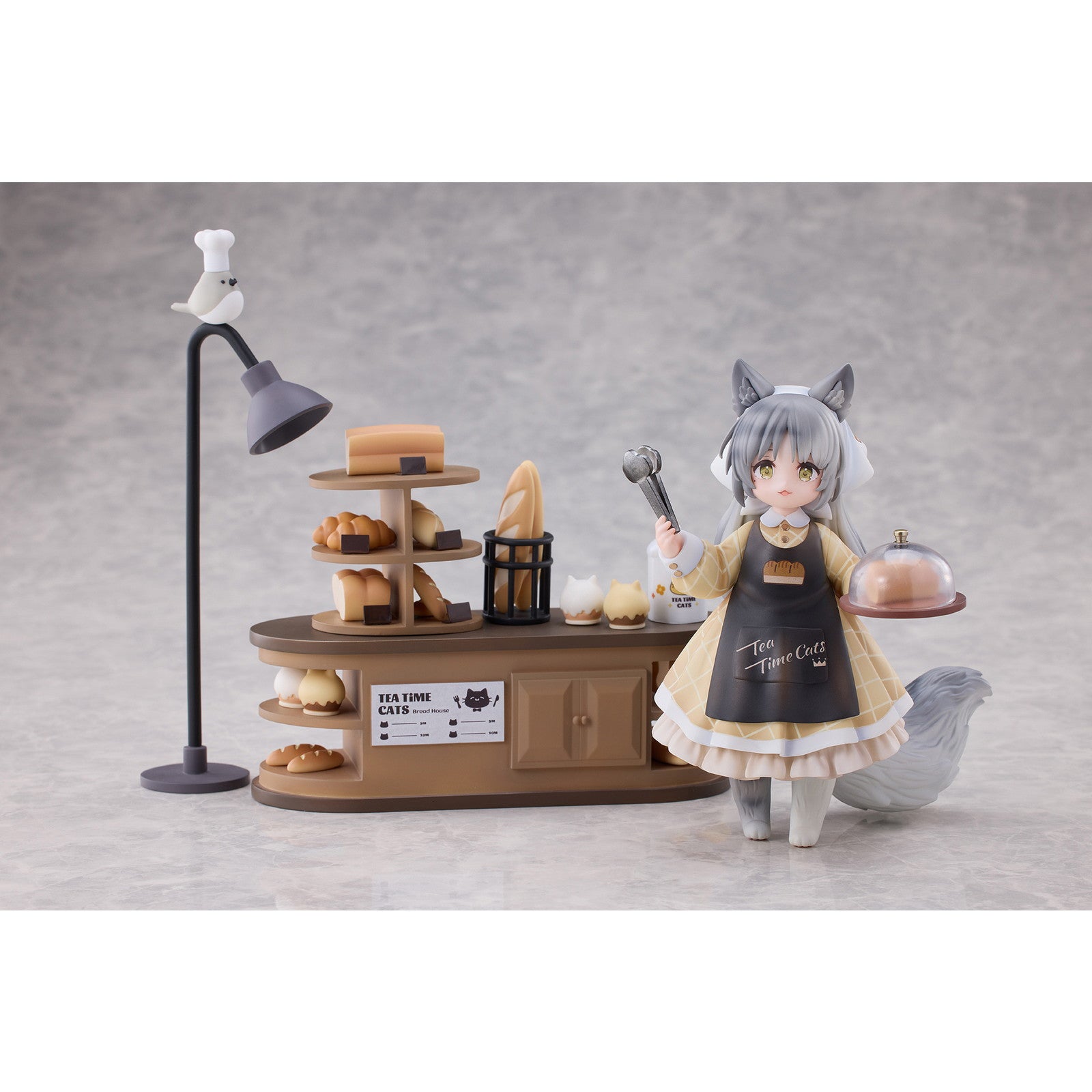 【新品即納】[FIG] DLCシリーズ ティータイム キャッツ シーン にゃん町「パン屋」店員にゃん 完成品 フィギュア RIBOSE(核糖文化)(20250531)