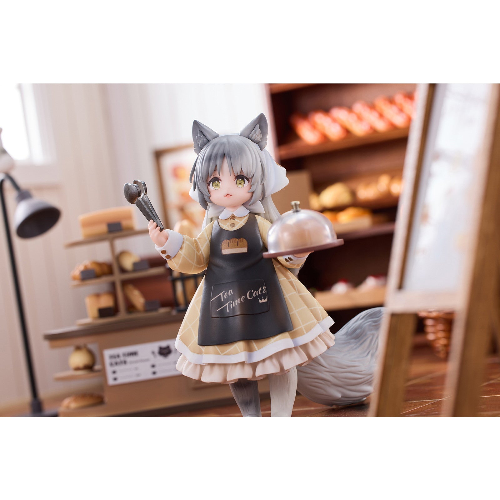 【新品即納】[FIG] DLCシリーズ ティータイム キャッツ シーン にゃん町「パン屋」店員にゃん 完成品 フィギュア RIBOSE(核糖文化)(20250531)