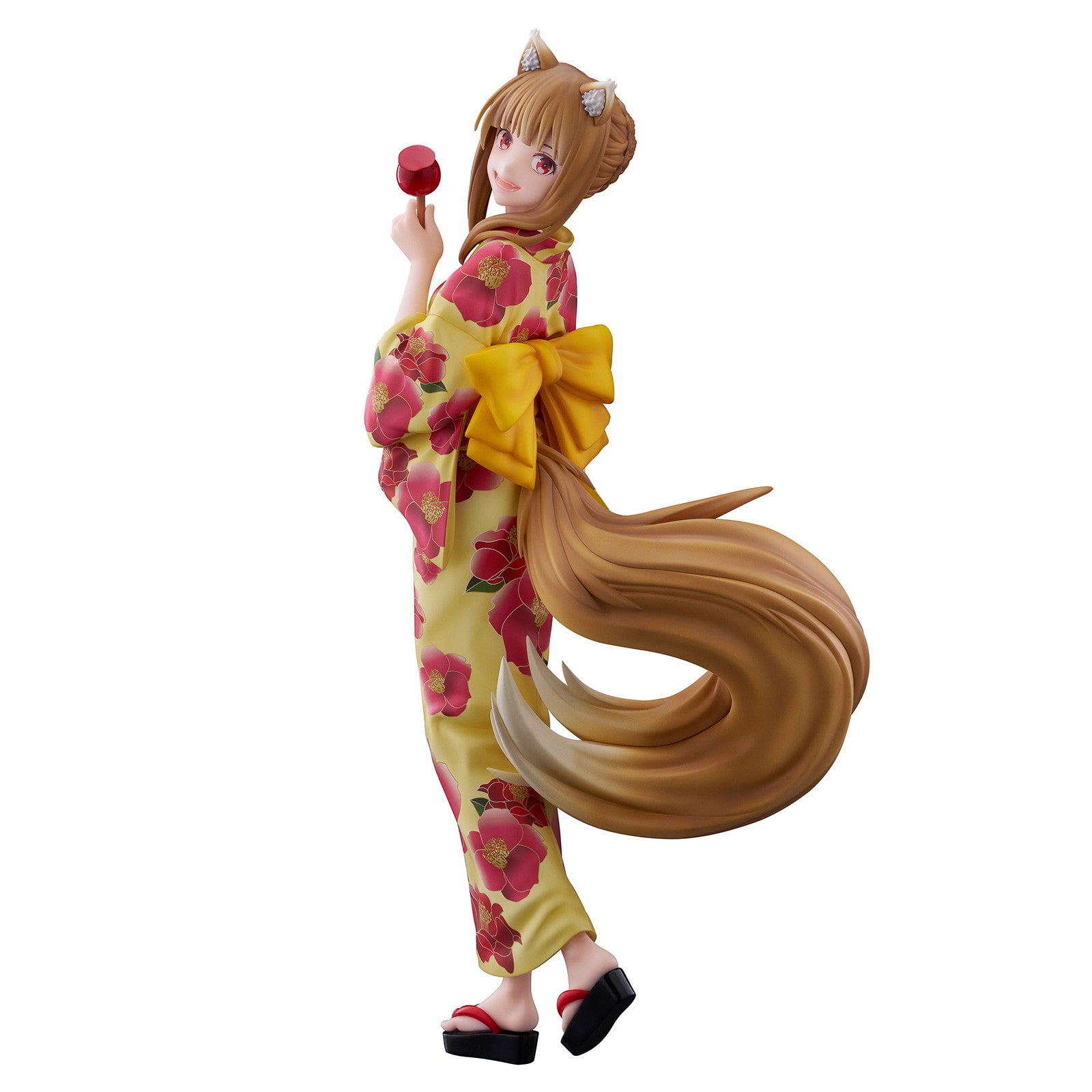 【新品即納】[FIG] ホロ 浴衣Ver. 狼と香辛料 MERCHANT MEETS THE WISE WOLF 1/7 完成品 フィギュア(AMU-FNX1096) フリュー(20250413)
