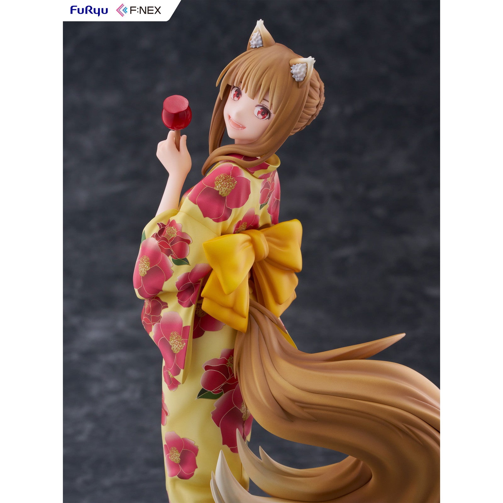 【新品即納】[FIG] ホロ 浴衣Ver. 狼と香辛料 MERCHANT MEETS THE WISE WOLF 1/7 完成品 フィギュア(AMU-FNX1096) フリュー(20250413)