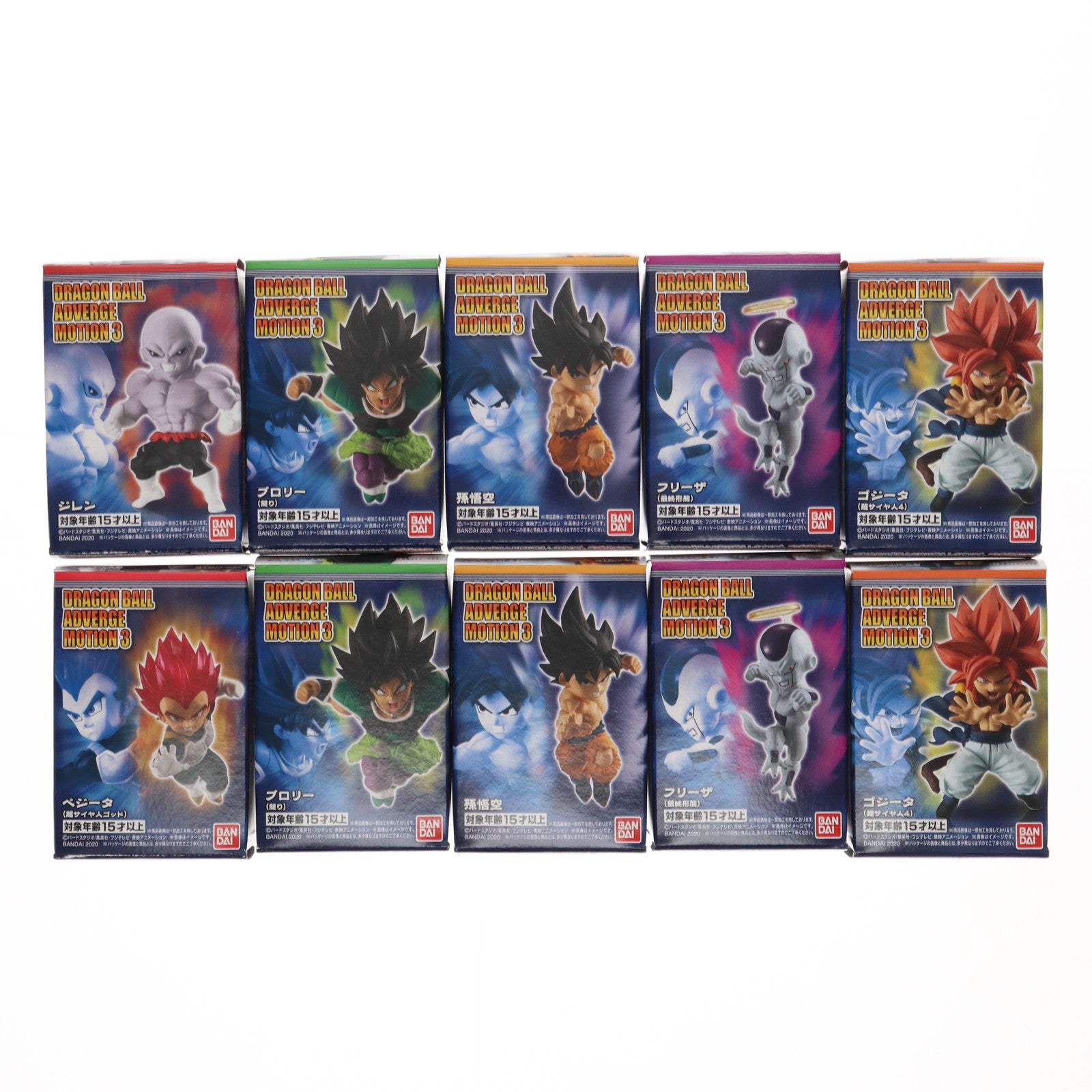 【中古即納】[FIG] (BOX)(食玩) DRAGONBALL ADVERGE MOTION3セット フィギュア(6個) バンダイ(20200120)