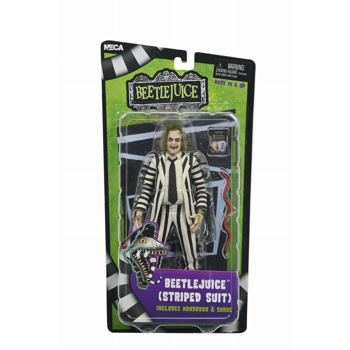 【新品即納】[FIG] ビートルジュース(ストライプスーツ Ver.) 完成品 7インチ アクションフィギュア ネカ(20241031)