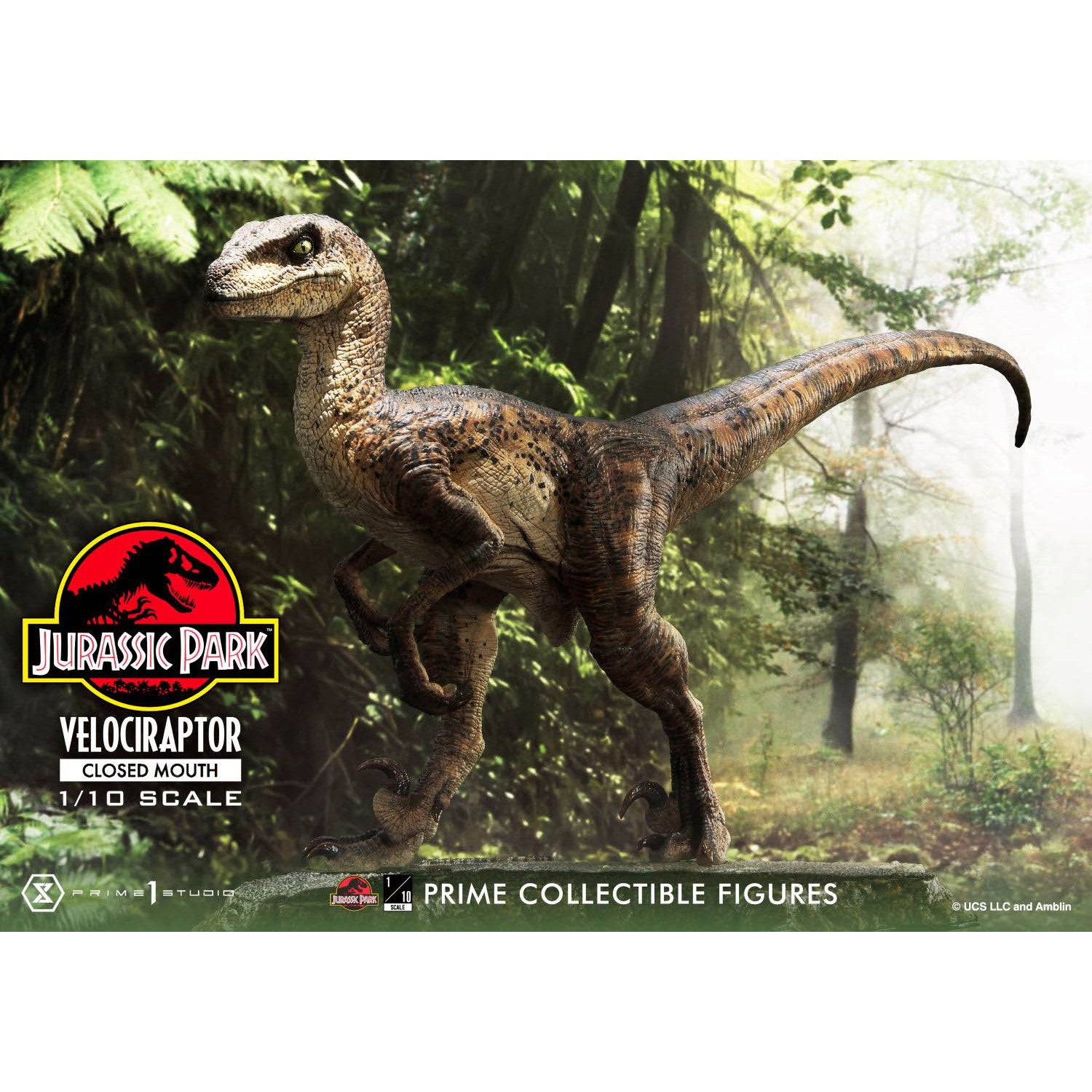 【新品即納】[FIG] プライムコレクタブルフィギュア ヴェロキラプトル クローズマウス ジュラシック・パーク 1/10 完成品 フィギュア(PCFJP-08) プライム1スタジオ(20250907)