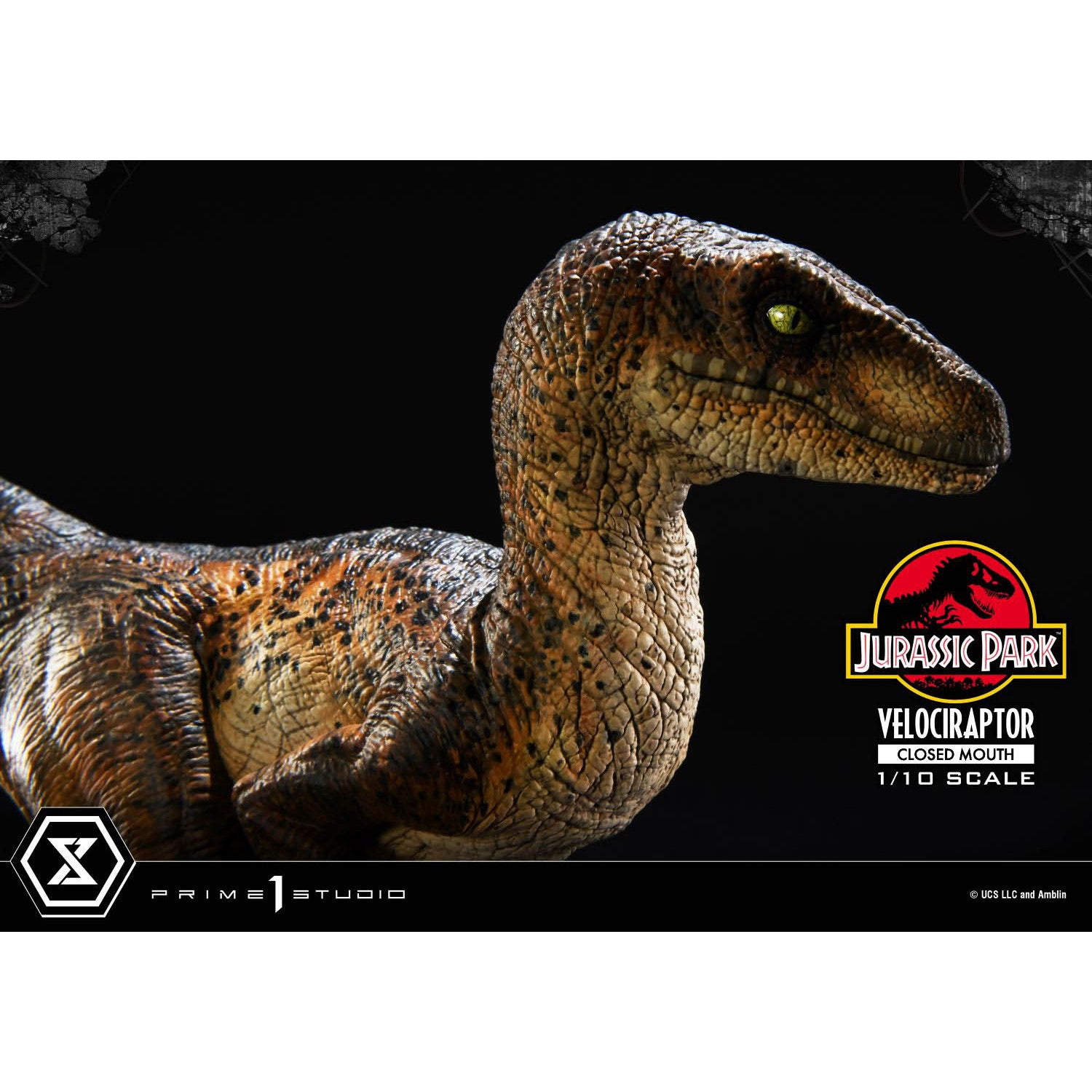 【新品即納】[FIG] プライムコレクタブルフィギュア ヴェロキラプトル クローズマウス ジュラシック・パーク 1/10 完成品 フィギュア(PCFJP-08) プライム1スタジオ(20250907)