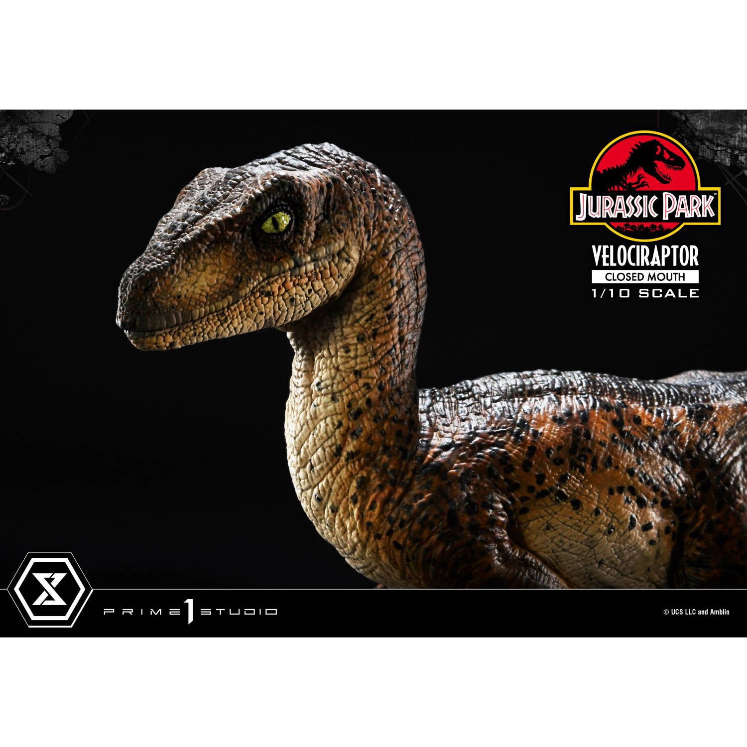 【新品即納】[FIG] プライムコレクタブルフィギュア ヴェロキラプトル クローズマウス ジュラシック・パーク 1/10 完成品 フィギュア(PCFJP-08) プライム1スタジオ(20250907)