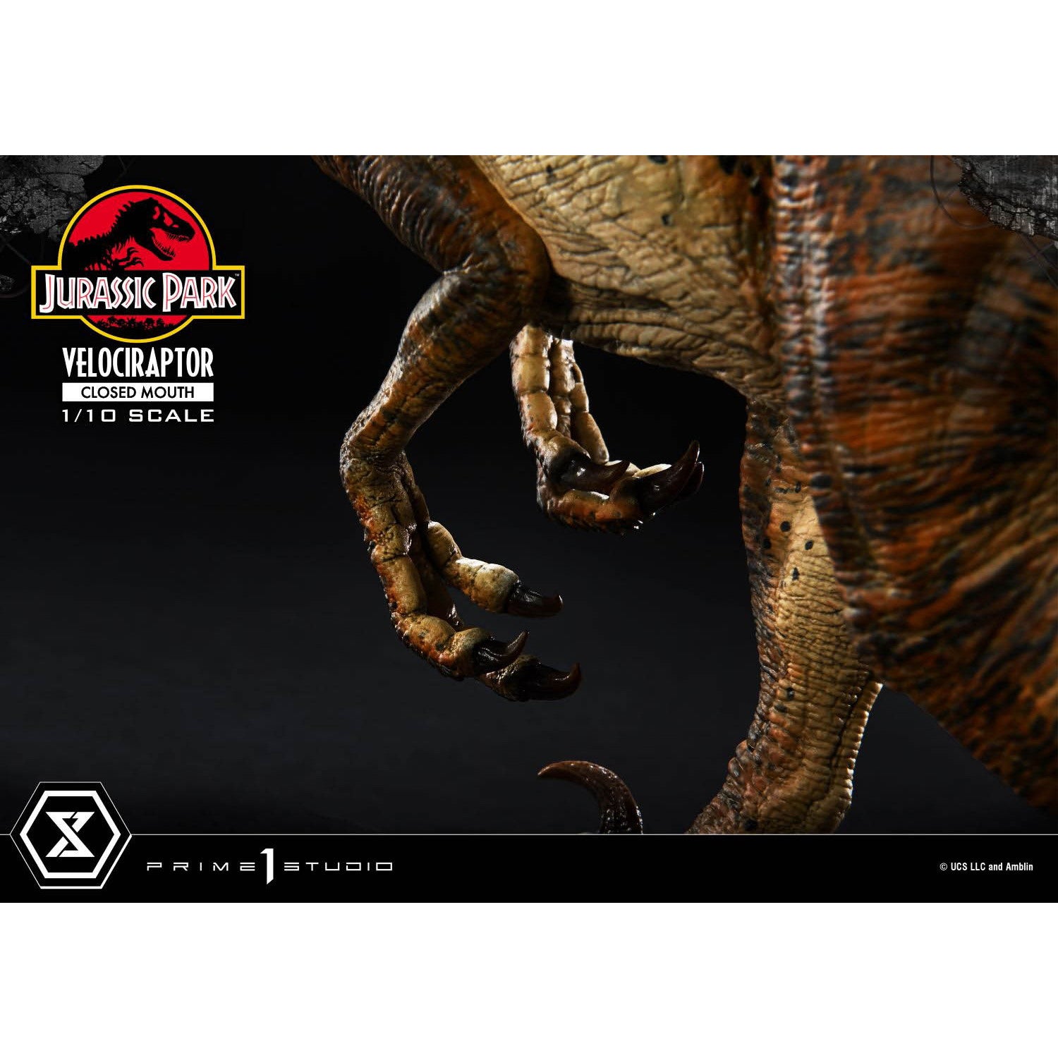 【新品即納】[FIG] プライムコレクタブルフィギュア ヴェロキラプトル クローズマウス ジュラシック・パーク 1/10 完成品 フィギュア(PCFJP-08) プライム1スタジオ(20250907)