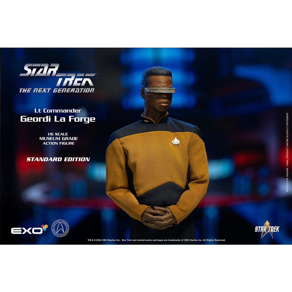 【新品即納】[FIG] (再販) ジョーディ・ラフォージ少佐 スタンダードバージョン STAR TREK:THE NEXT GENERATION(新スター・トレック) 1/6 完成品 ハイパーリアリスティックアクションフィギュア(EXO-01-018S) EXO-6(20240731)